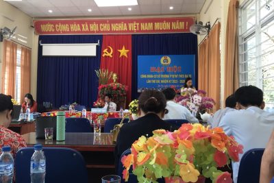 CĐCS trường PTDTNT THCS Ba Tơ tổ chức đại hội công đoàn nhiệm kỳ 2023-2028.