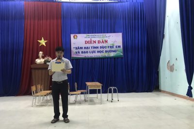 Tổ chức diễn đàn ” Phòng, tránh xâm hại tình dục trẻ em và bạo lực học đường”