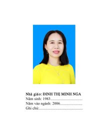 Đinh Thị Minh Nga