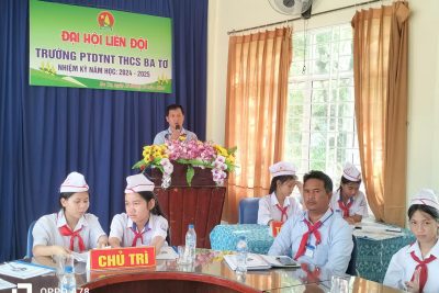 Liên đội Trường PTDTNT THCS Ba Tơ tổ chức thành công Đại hội Liên đội